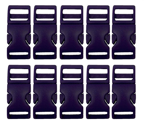 20un Fecho 15mm Roxo Plástico Costura Bolsas Mochilas