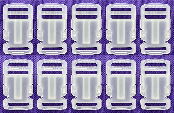 20un Fecho 20mm Transparente Plástico Bolsas Mochilas Costura