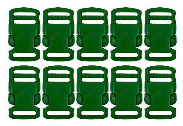20un Fecho 20mm Verde Bandeira Plástico Bolsa Mochila Costura