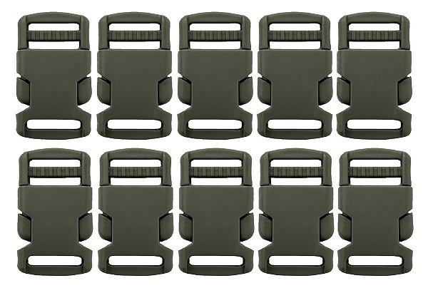 20un Fecho 20mm Cinza Plástico Bolsas Mochilas Costura