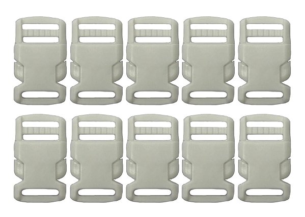 20un Fecho 20mm Branco Plástico Bolsas Mochilas Costura