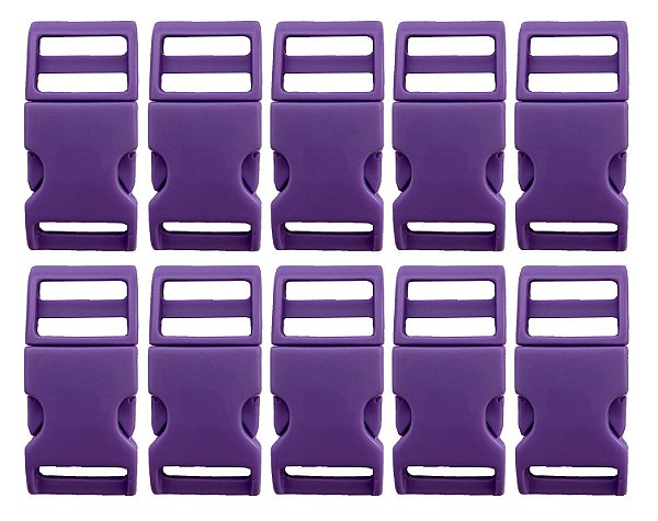 20un Fecho 20mm Lilás Plástico Costura Bolsas Mochilas Gancho