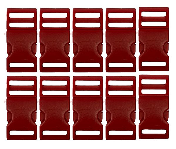 20un Fecho 20mm Vermelho Plástico Costura Bolsas Mochilas