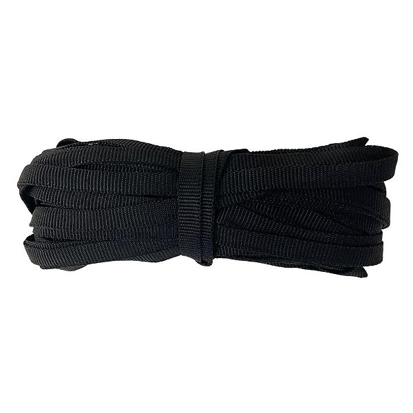 10m Fita CTF 10mm Preta Cadarço Costura Bolsas Mochilas Alça