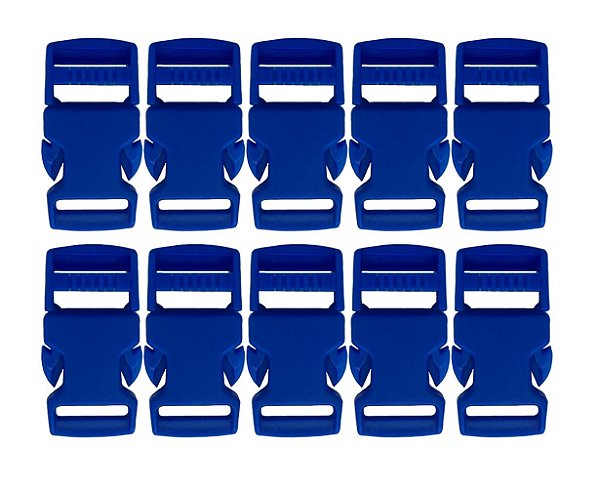 20un Fecho 15mm Azul Royal Plástico Bolsa Mochila Costura