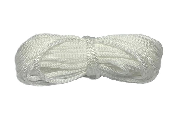 20m Fio Náutico Branco Cordão 5/2 Fitilho Alça Bolsas Saco Mochila Necessaire Costura