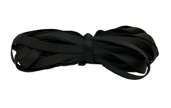 10m Cordão Preta 10mm CCA 10 Costura Bolsas Mochilas Crachá