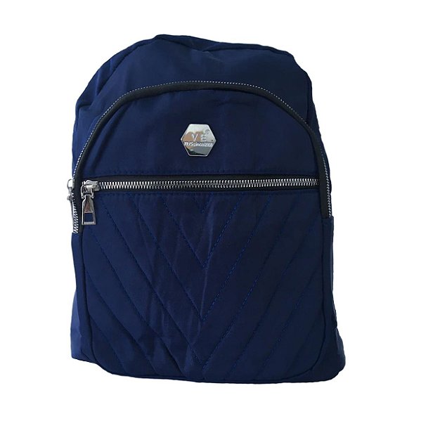 Mochila Feminina Pequena Azul Bag Escola Passeio Trabalho