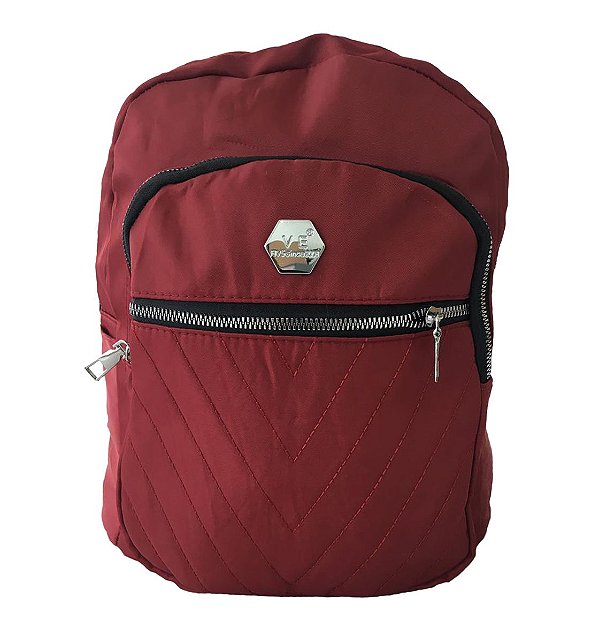 Mochila Feminina Pequena Vermelha Escola Passeio Trabalho