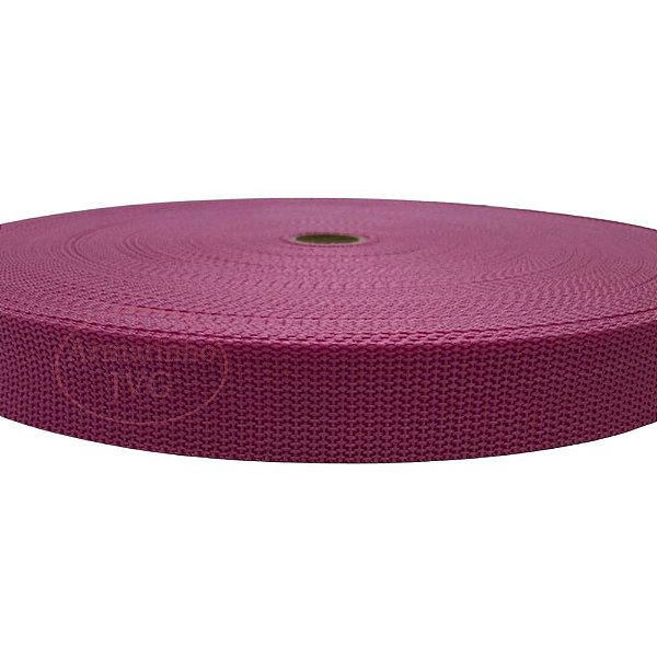 50m Fita Cadarço CA 25mm 2,5cm Pink Alça Bolsas Mochilas Costura