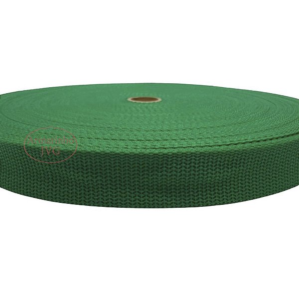 50m Fita CA 30mm 3cm Verde Bandeira Alça Bolsas Mochilas Costura Cadarço