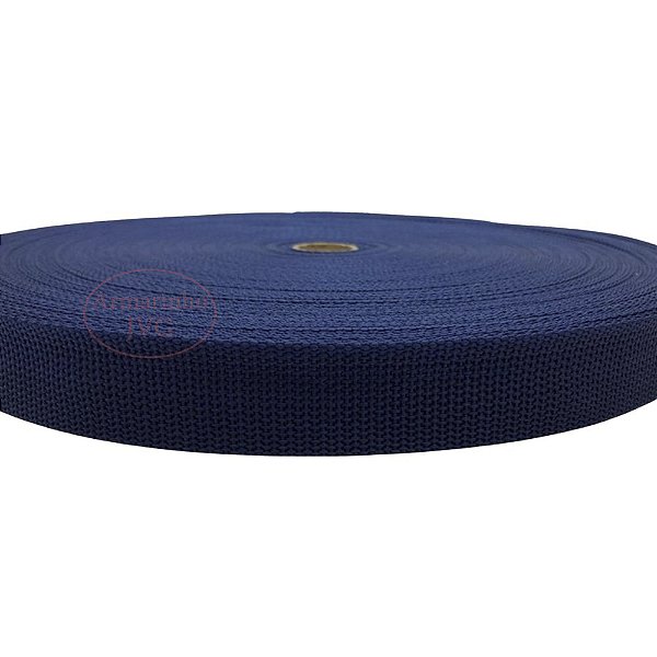 50m Fita CA 30mm 3cm Azul Marinho Alça Bolsa Cadarço Mochila