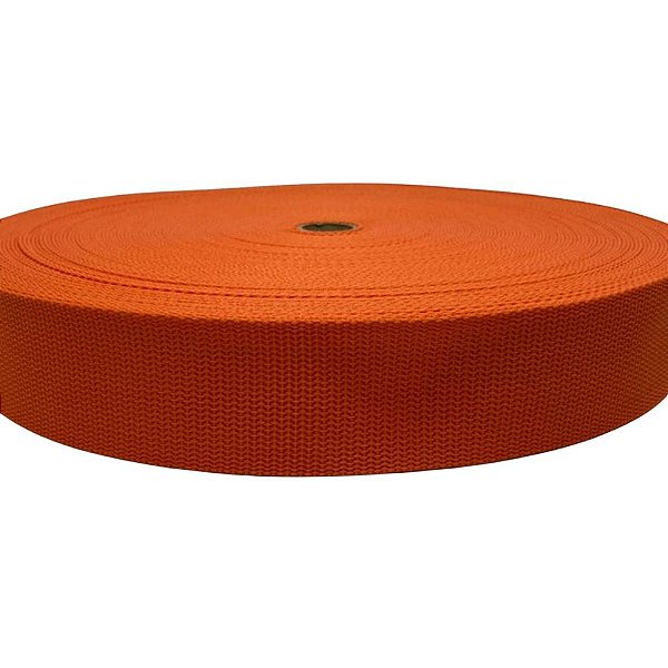 50m Fita Ca 50mm 5cm Laranja Cadarço Costura Bolsas Mochilas