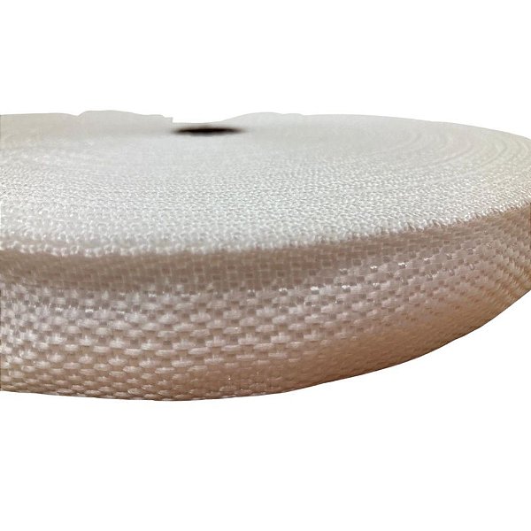 50m Fita Cbr 30mm Branca Cadarço Alça Costura Bolsas Mochila