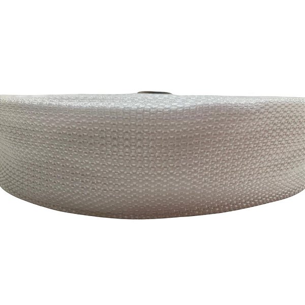 50m Fita Cbr 40mm Branca Cadarço Alça Costura Bolsas Mochila