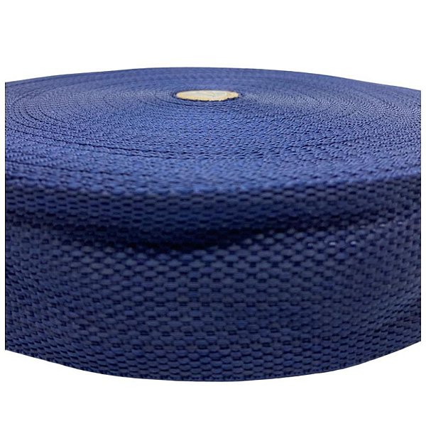 50m Fita Cbr 50mm Azul Marinho Cadarço Costura Bolsa Mochila