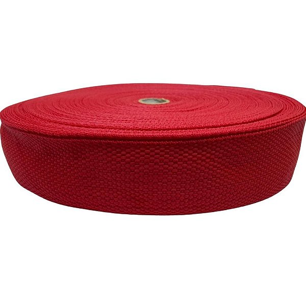 50m Fita Cbr 50mm Vermelho Cadarço Costura Bolsas Mochilas