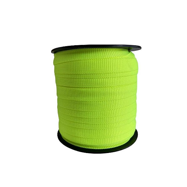 50m CCA 10mm Amarelo Cítrico Costura Bolsas Mochilas Crachá