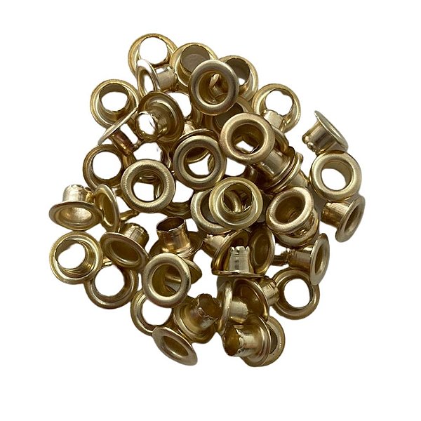 500 unidades Ilhós n°51 Dourado SEM ARRUELA Ferro Bolsas Mochilas