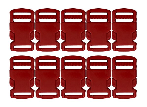 20un Fecho 20mm Vermelho Plástico Costura Mochilas Bolsas
