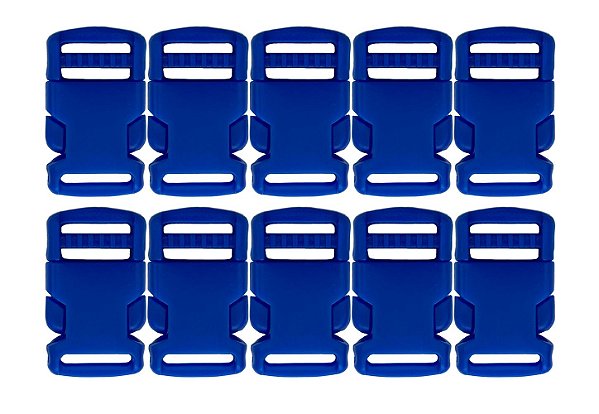 20un Fecho 20mm Azul Royal Plástico Costura Mochilas Bolsas