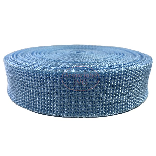 10m Fita CA 30mm 3cm Azul Bebê Cadarço Alça Bolsas Mochilas
