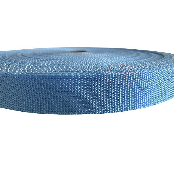 50m Fita CA 30mm 3cm Azul Bebê Cadarço Alça Bolsas Mochilas