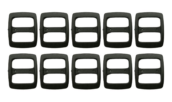 20un Regulador 15mm Cinza Chumbo Plástico Bolsas Mochilas