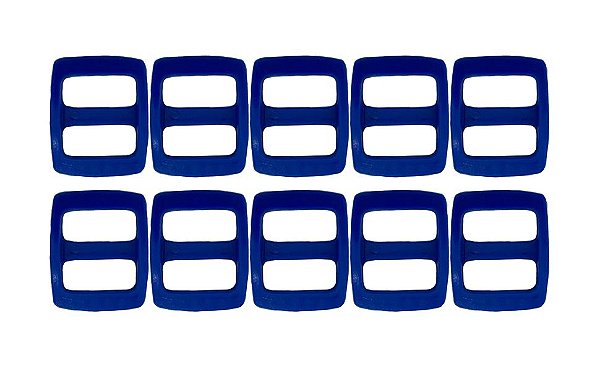 20un Regulador 20mm Azul Royal Plástico Bolsa Mochila Alça