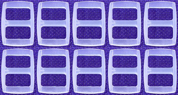 50un Regulador 10mm Transparente Plástico Bolsa Mochila Alça