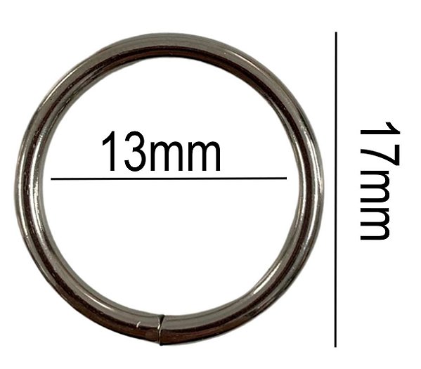 400un Argola 13mm Niquelada Ferro Alça Bolsa Cadarço Fita