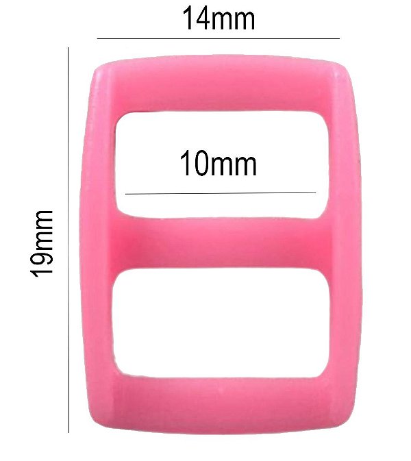 50un Regulador 10mm Rosa Bebê Plástico Bolsa Mochilas Fita