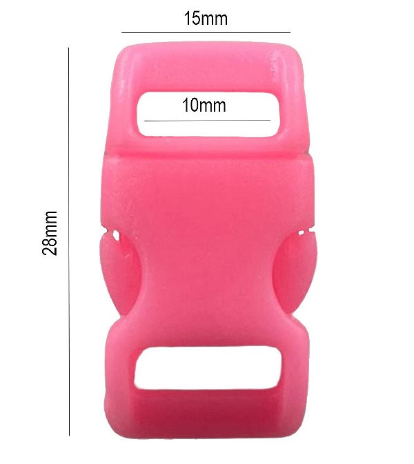 50un Fecho 10mm Rosa Bebê Plástico Engate Bolsas Mochilas