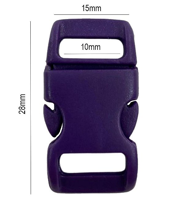 20un Fecho 10mm Roxo Plástico Engate Alça Mochilas Bolsas