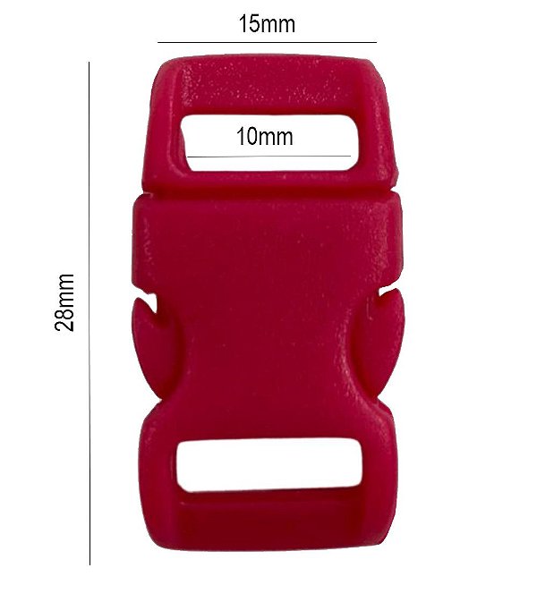 20un Fecho 10mm Pink Plástico Engate Alça Mochilas Bolsas