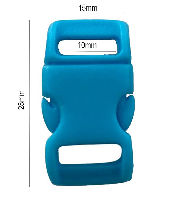 20un Fecho 10mm Azul Bebê Plástico Engate Alça Mochilas