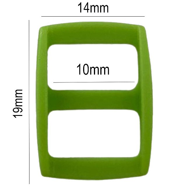 100un Regulador 10mm Pistache Plástico Alça Bolsas Mochilas