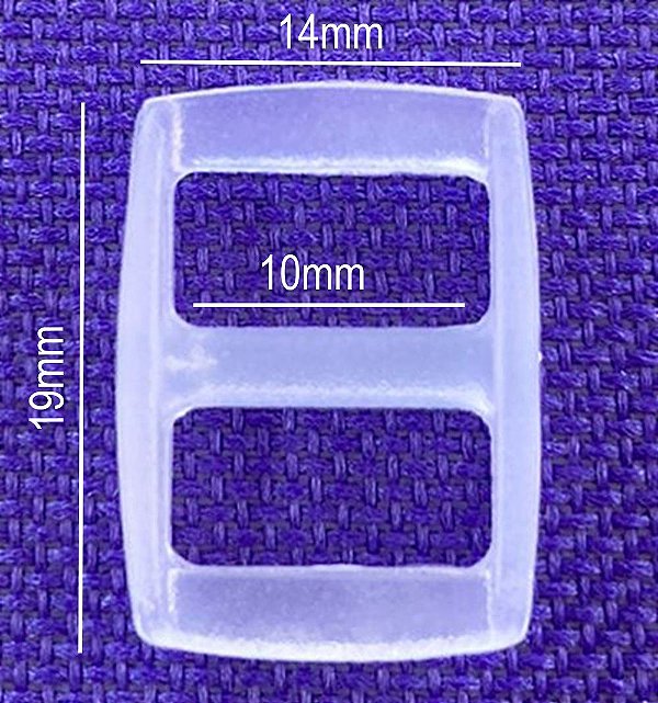 100un Regulador 10mm Transparente Plástico Bolsas Mochilas