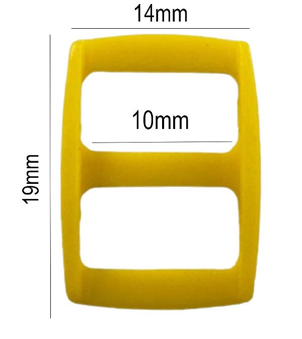 500un Regulador 10mm Amarelo Ouro Plástico Alça Fita Bolsas