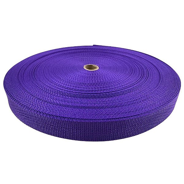50m Fita CA 30mm 3cm Roxa Cadarço Alça Bolsas Mochilas Costura