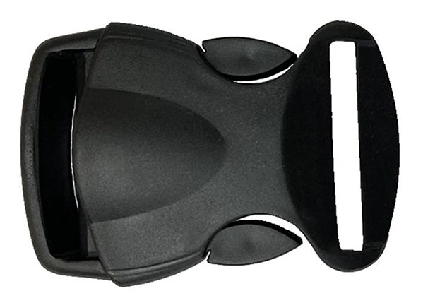 250un Fecho 40mm Preto Plástico Presilha Costura Bolsa Mochila