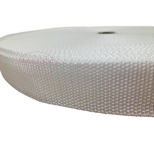 50m Fita CA 15mm 1,5cm Branca Cadarço Alça Costura Bolsa Mochila