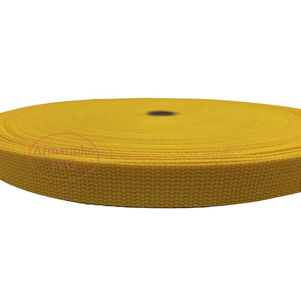 250m Fita CA 20mm 2cm Amarelo Ouro Cadarço Alça Bolsas Mochilas