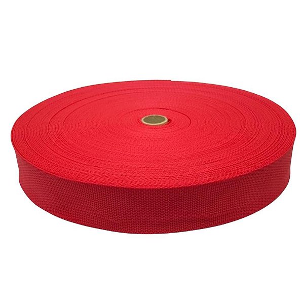 250m Fita CA 50mm 5cm Vermelha Alça Bolsas Cadarço Mochilas