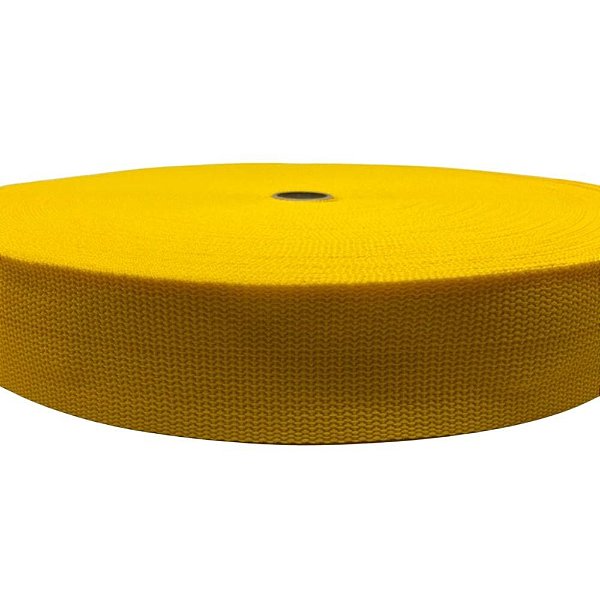 250m Fita CA 50mm 5cm Amarelo Ouro Bolsas Cadarço Mochilas