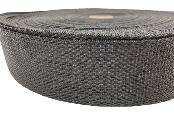 250m Alça CBR 50mm 5cm Preta Fita Bolsas Cadarço Mochilas