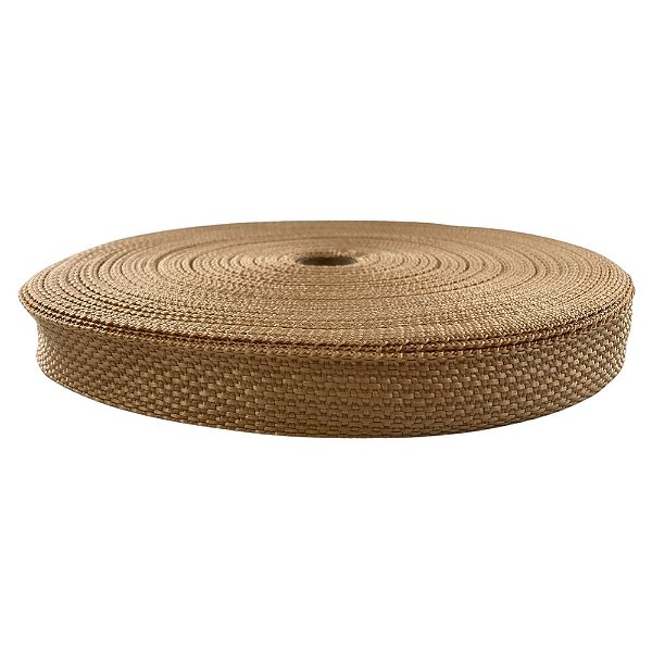 50m Alça CBR 25mm Bege Cadarço Costura Fita Bolsas Mochilas