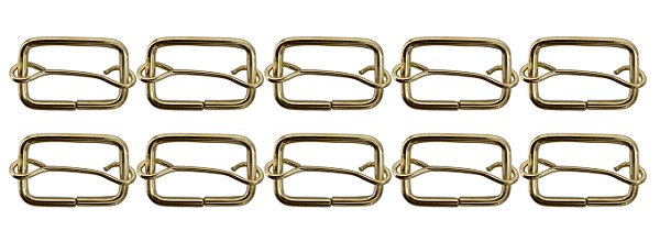 100un Regulador 15mm Dourado Ferro Passador Bolsas Mochilas