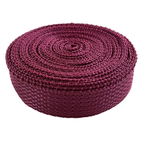 10m Fita CBR 25mm Vinho Alça Cadarço Costura Bolsas Mochilas