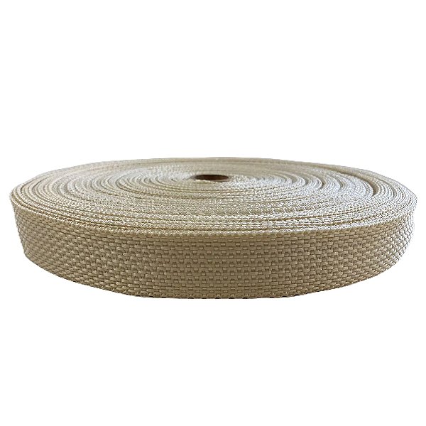 50m Fita CBR 30mm Marfim Alça Cadarço Costura Bolsas Mochila